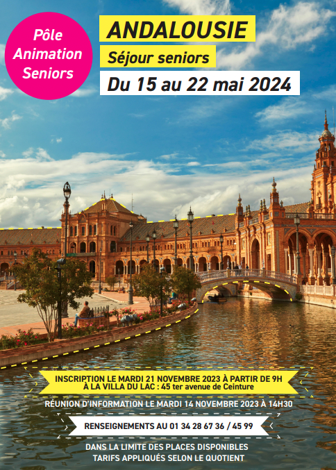 Séjour pour l'Andalousie - Séniors - affiche