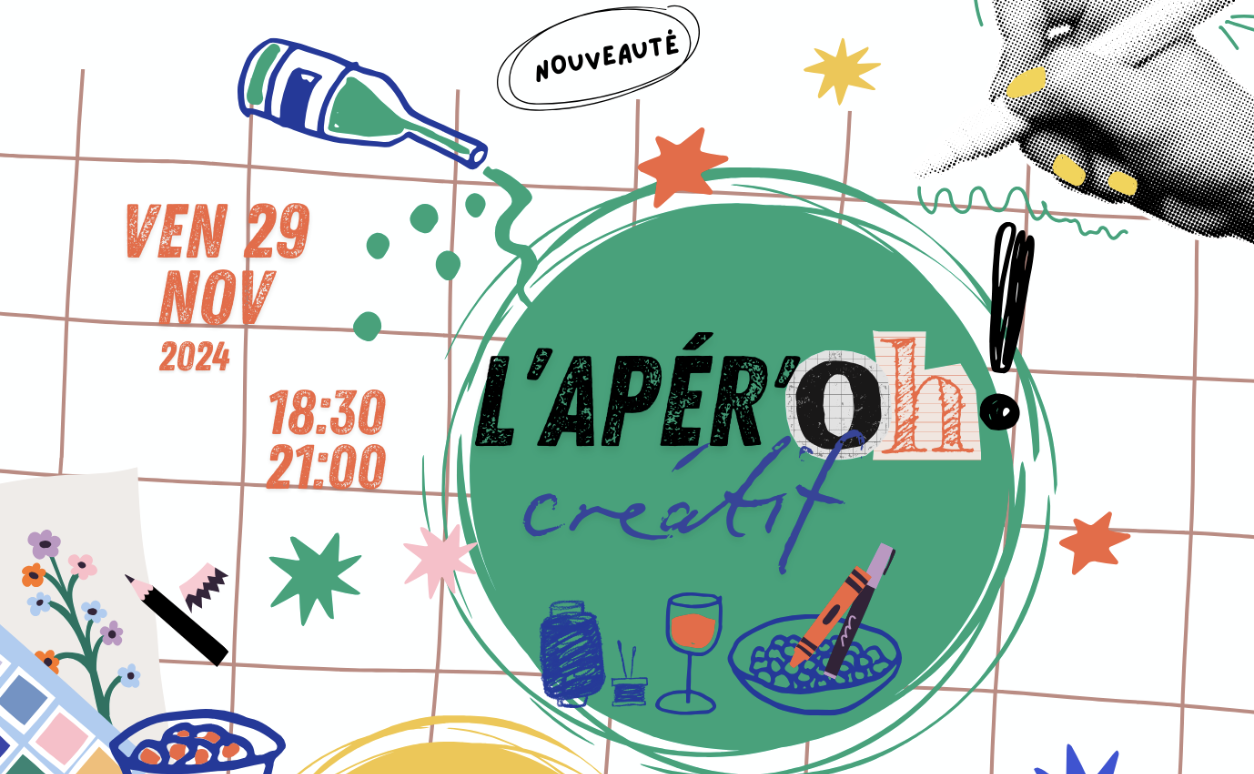 visuel affiche ccfv l'Apér'oh créatif
