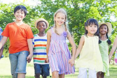 enfant balade parc